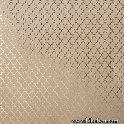 Bazzill - Speciality Paper - Gold Foil Lattice 12x12"