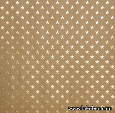 Bazzill - Speciality Paper - Gold Foil Stars 12x12"