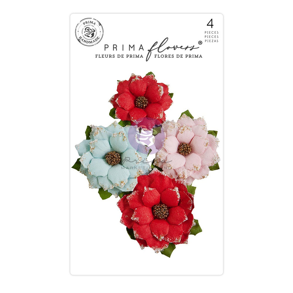 Prima - Candy Cane Lane - Paper Flowers - Christmas Morning