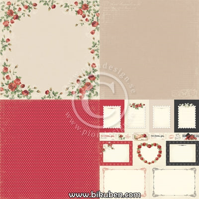 Pion Design - To my Valentine - Roses of Love 6x6 tum  