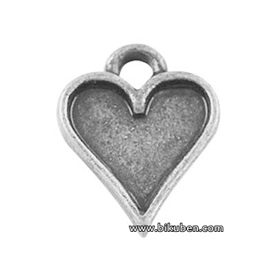 Charms - Antique Silver - Hult Hjerte