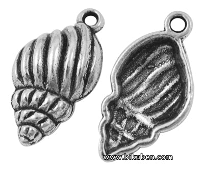 Charms - Antique Silver - Skjell