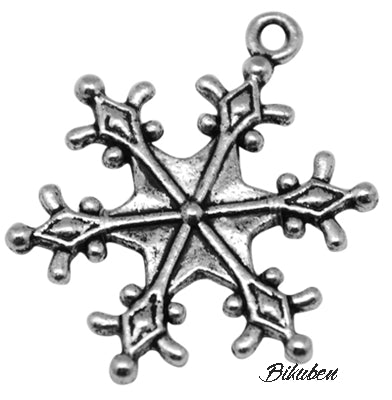 Charms - Antique Silver - Snow Crystal