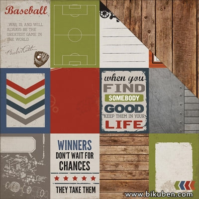 Carta Bella - Work Hard Play Hard - Journaling Cards 12x12"