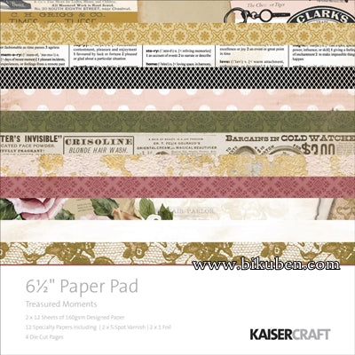 KaiserCraft - Treasured - 6,5x6,5" Paper Pad