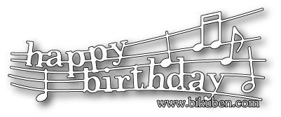 Poppystamps - Dies - Happy Birthday Melody