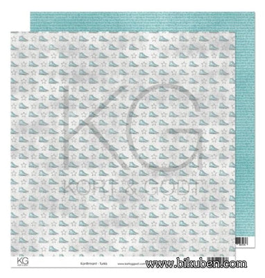 Kort & Godt - Konfirmant - Turkis 12x12"