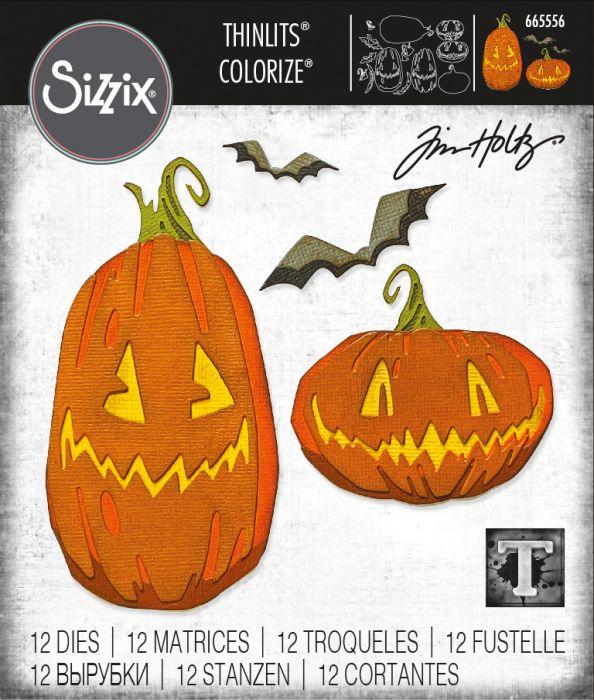 Sizzix - Tim Holtz Alterations - Thinlits - Colorize - Pumpkin Patch