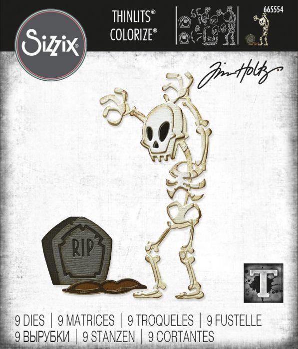 Sizzix - Tim Holtz Alterations - Thinlits - Colorize - Mr. Bones