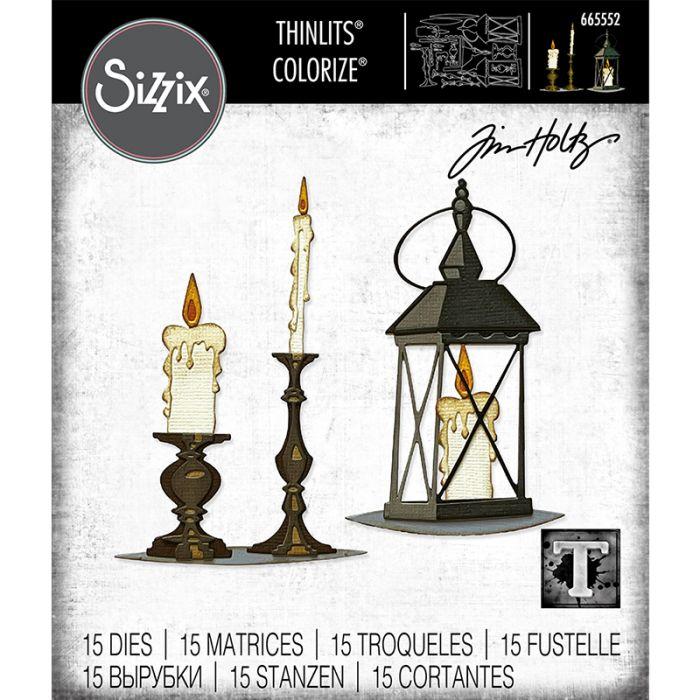 Sizzix - Tim Holtz Alterations - Thinlits - Colorize - Candlelight