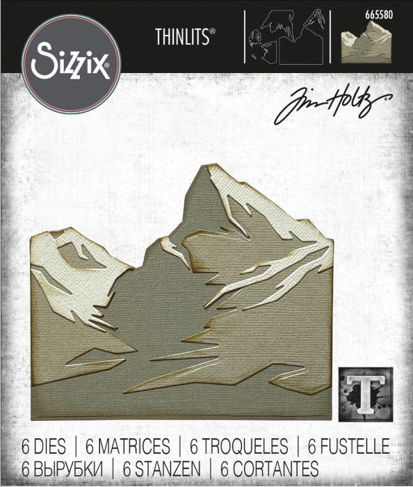 Sizzix - Tim Holtz Alterations - Thinlits - Mountain Top