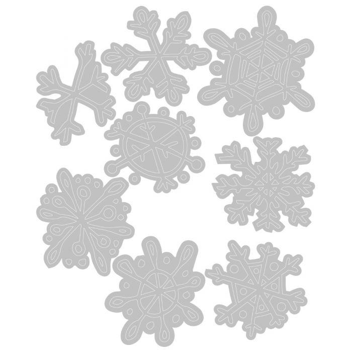 Sizzix - Tim Holtz Alterations - Thinlits - Scribbly Snowflakes