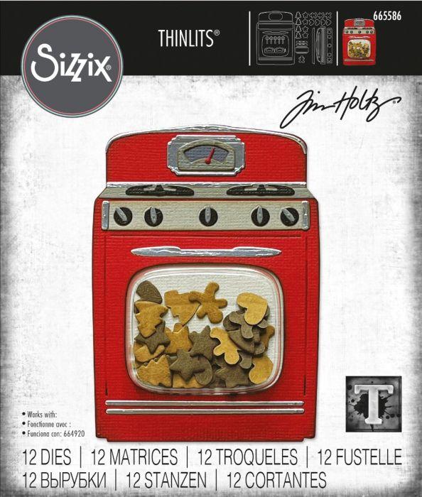 Sizzix - Tim Holtz Alterations - Thinlits - Retro Oven