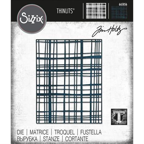 Sizzix - Tim Holtz Alterations - Thinlits - Simple Plaid