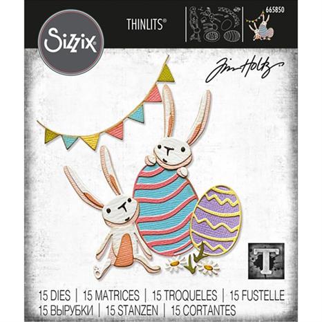 Sizzix - Tim Holtz Alterations - Thinlits - Bunny Games