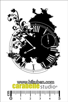 Carabelle - Cling Stamps - Collage Horloge