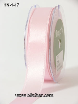 May Arts - Satin/Grosgrain Edge Ribbon - Pink - METERSVIS