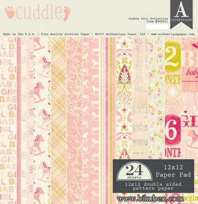 Authentique - Cuddle Girl - 12x12" Paper Pad