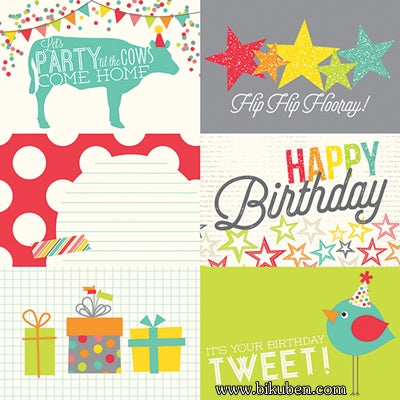 Simple Stories - Let's Party - 4x6" Horizontal Journaling Card Elements 12x12"