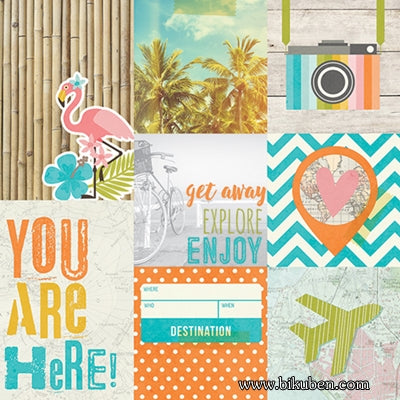 Simple Stories - You are Here - 4x4" & 4x6" Vertical Journaling Card Elements