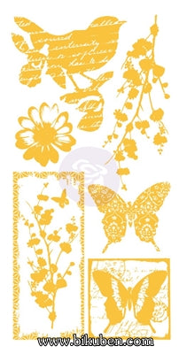 Prima - Adhesive Rub-Ons - Butterflies and Birds