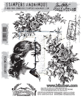 Tim Holtz Collection - Lady Rose - Stamps
