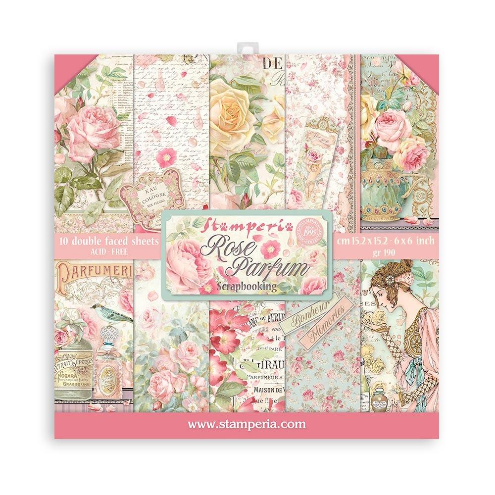 Stamperia - Rose Parfume - Paper Pack - 10 pk -    6 x 6"