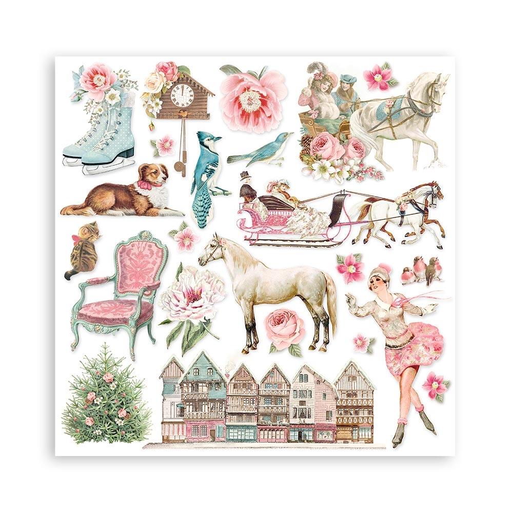 Stamperia - Sweet Winter - Paper Pad - 8 x 8"