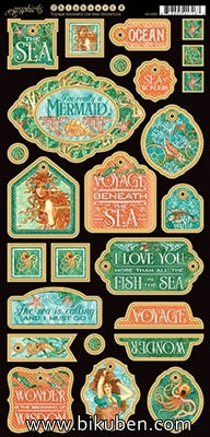 Graphic45 - Voyage Beneath the Sea - Decorative Chipboard