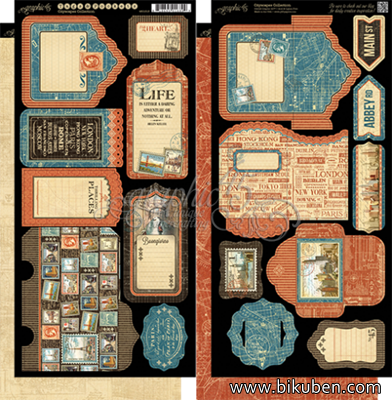 Graphic45 - Cityscapes - Tags & Pockets