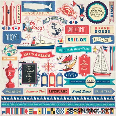 Carta Bella - Yacht Club - Sticker Sheets 12x12"