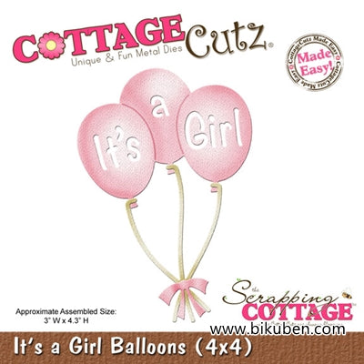 CottageCutz - It's a Girl Balloons Die