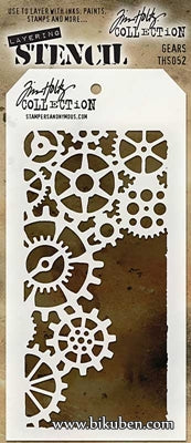 Tim Holtz - Stencil - Gears