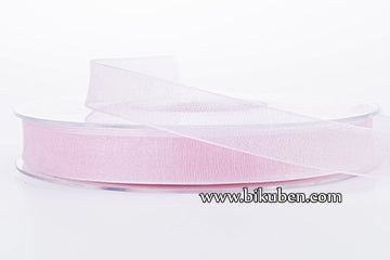 Bånd - Sheer - Beauty - Blek Rosa 1,5cm - METERSVIS