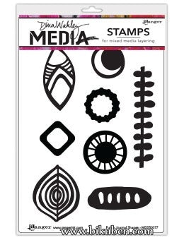 Ranger - Dina Wakley - Media Stamps - Funky Journal Shapes
