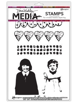 Ranger - Dina Wakley - Media Stamps - Gals and Borders