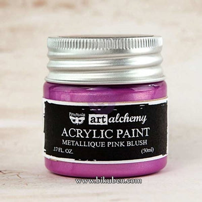 Prima - Art Alchemy by Finnabair - Acrylic Paints - Metallique Pink Blush