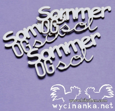 Wycinanka - Chipboard - Sommer og Sol