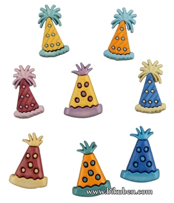 Buttons Galore - Party Hats Buttons