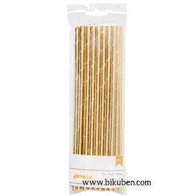 American Craft - Paper Straws - Solid - Gold