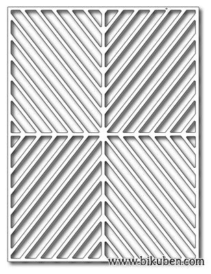 Frantic Stamper - Alternating Diagonal Card Panel - Dies 