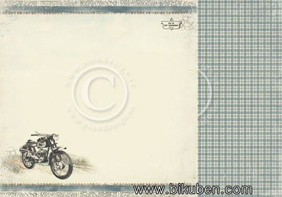 Pion Design - Mister Tom's Treasures - Tom's Motorcycle 12x12"