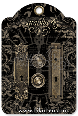 Graphic45 - Metal - Door Plates Knobs