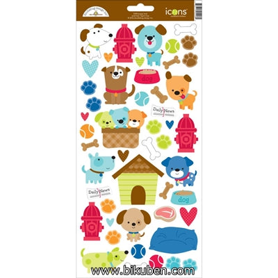 Doodlebug - Puppy Love Icon Stickers