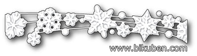 Poppystamps - Dies - Snowflake Shimmer Ribbon