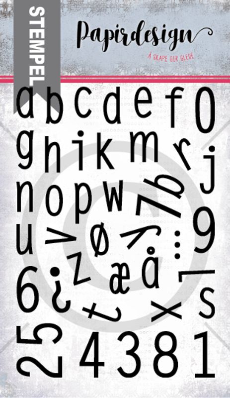 Papirdesign - Clear stamps - Alfabet 4 små bokstaver
