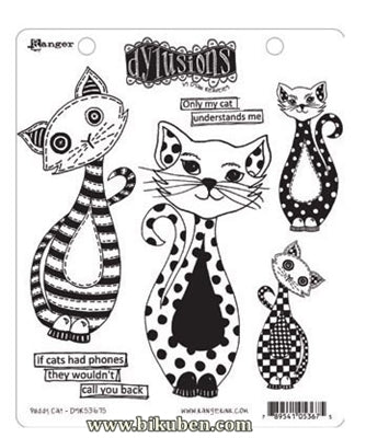Dylusions - Puddy Cat - Cling Stamps