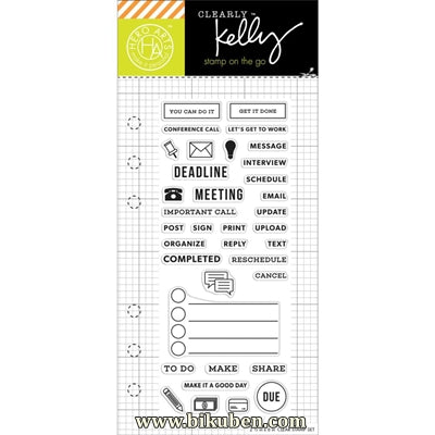 Hero Arts - Kelly Purkey - Clear Stamps - Work Planner