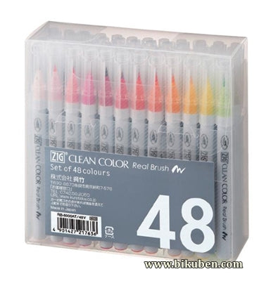 Zig - Clean Color Real Brush Markers - 48pk