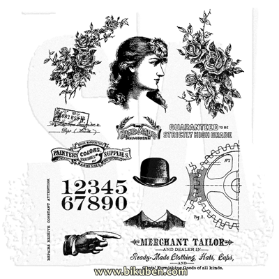 Tim Holtz Collection - Ladies & Gentlemen - Stamps